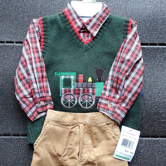 18 months Boy Christmas outfit (3 pieces), Thomas - Picture 2 of 4